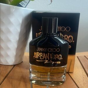 Jimmy Choo Urban Hero Gold Edition Black and Gold Bottle